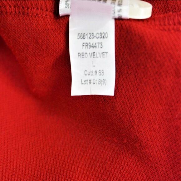 Goodfellow And Co Men Loring Polo Shirt Size Large Red Velvet Standard Fit - Picture 7 of 8